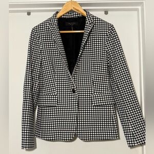 Rag & Bone Women's Gingham Navy Checkered Plaid Blazer Jacket Size 4